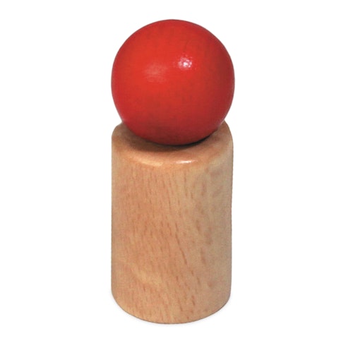 Micro Car natur mit Holzfigur 11 cm