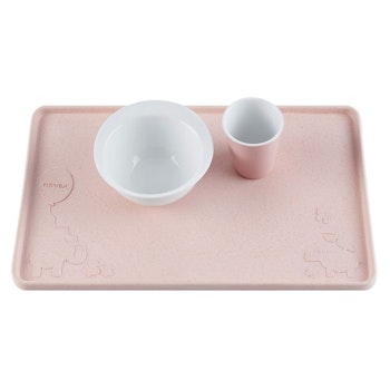 Tischset Naturkautschuk mit Saugnäpfen - Rosa