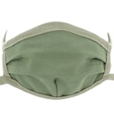 Vorschaubild Wiederverwendbare Maske elastischen Bändern – Mundbedeckung olive-grün