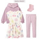 Vorschaubild Sommerkleid kurzarm blau geringelt Regenbogen