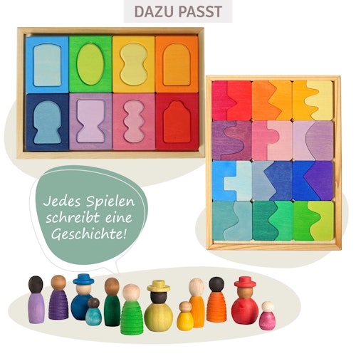 Bauspiel Fenster bunt 18,6 x 26,6 cm