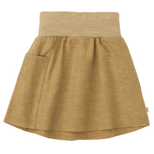 Warmer Woll Rock mit Strickbund