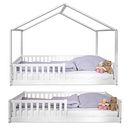 Vorschaubild Montessori Bett 90x200 - Bodenbett mit Rausfallschutz