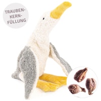 Möwe Kuscheltier & Wärmekissen Traubenkernfüllung