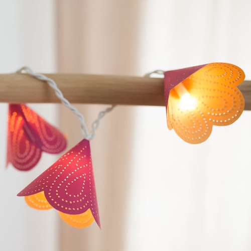 Bastelset Lichterkette zum Prickeln - Blüte