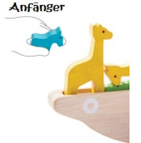 Balance- und Feingefühl mit Boot und Pinzette, 15-teilig