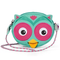Geldbeutel mit Ziehzunge Eule türkis13 x 10,5 cm