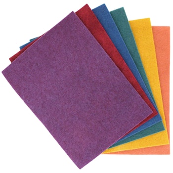 Bastelfilz bunt – Bio Wollfilzplatten 6 Stück 20x15cm
