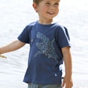 Vorschaubild Edles T-Shirt Wellenreiter-Druck