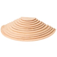 Halbkreise Platten natur Set, 11-teilig