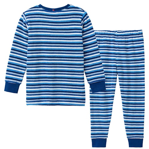 Schlafanzug Frottee Ringel