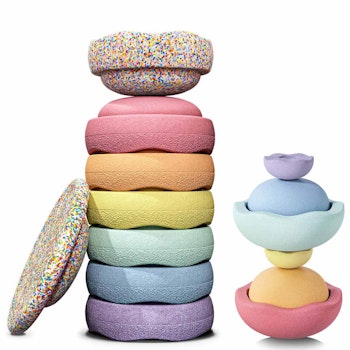 Stapelstein® All In Set original Rainbow pastel 13 Elemente klein und groß