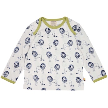 Leichtes Shirt langarm Löwe marine