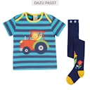 Vorschaubild Streifen T-Shirt kurzarm Blume