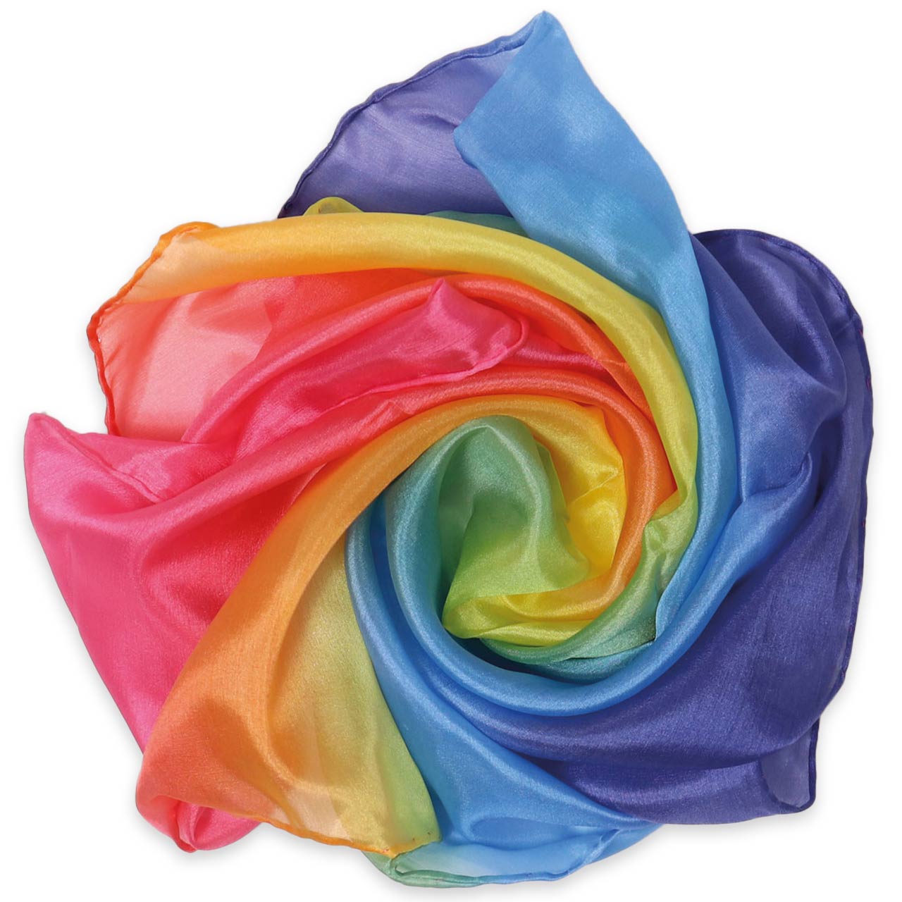 Kleines Regenbogen-Farbentuch (52x52 cm)