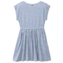 Vorschaubild Sommerkleid kurzarm blau geringelt Regenbogen