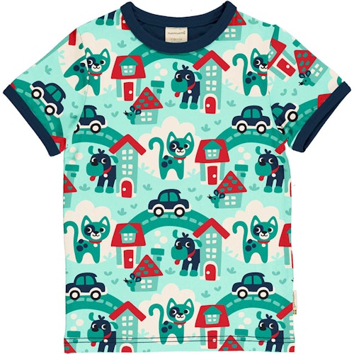 Kurzarmshirt Town