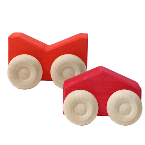 Stapelauto rot 2 Teile