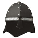 Vorschaubild Ritterhelm Alamann schwarz mit Nieten