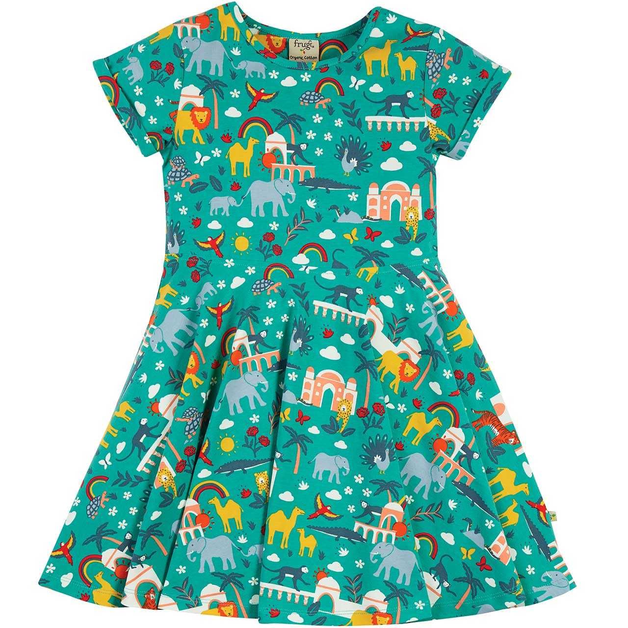 Kleid Frugi kurzarm Motiv