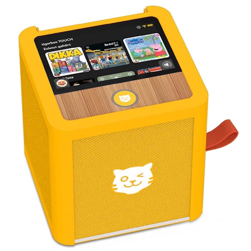 Tigerbox – gelbe Hörbox für Kinder