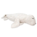 Vorschaubild XL Kuscheltier & Wärmekissen Robbe Dinkelspelz weiß
