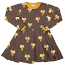 Vorschaubild Langarm Flatterkleid