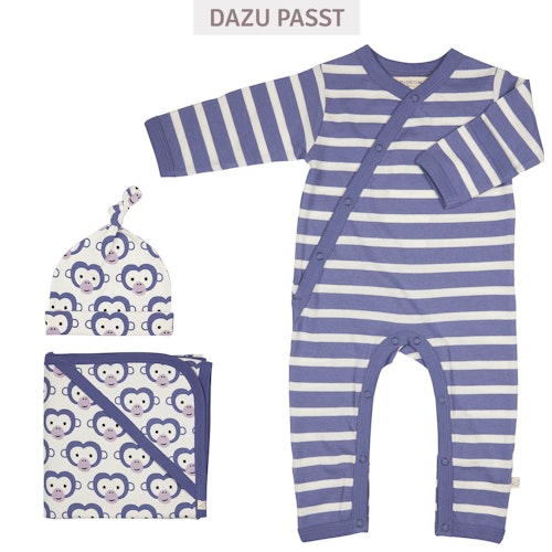 Babymütze Knoten Blumen Muster