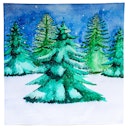 Vorschaubild Spieltuch Bio-Baumwolle Tannenbaum 100 x 100 cm