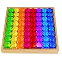 Vorschaubild 64 Lichtbauzylinder im Holzrahmen 21x21 cm