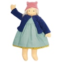 Vorschaubild Bio Stoffpuppe Mädchen "Alma" zum An- & Ausziehen 38 cm