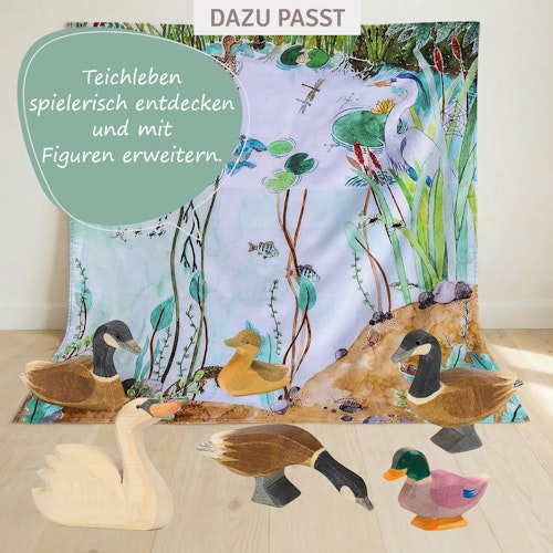 Kanadagans Hals lang Holzfigur 4 cm