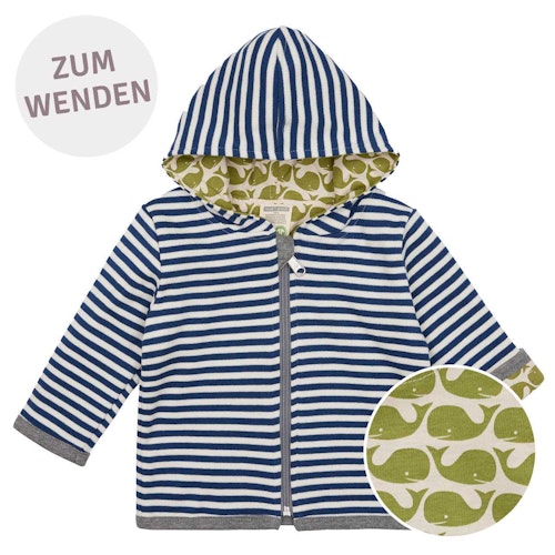 Wendejacke Kapuze Ringel