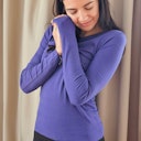 Vorschaubild Weiches Damen Langarmshirt Rippe