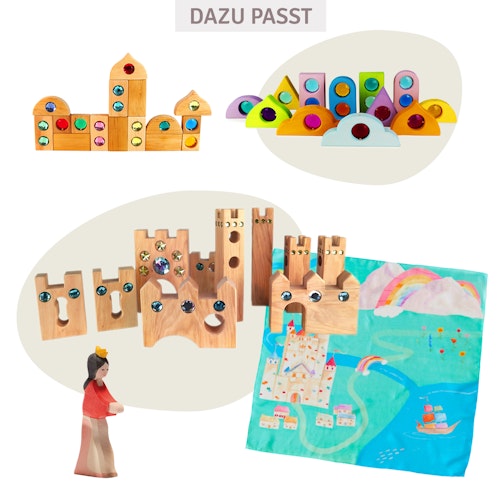 Bunte Märchenfenster 12 Teile pastell