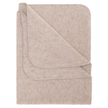 Wolle Babydecke engel sand melange
