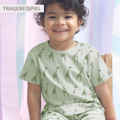 Slub Jersey Uni Shirt kurzarm