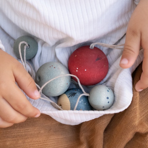 Holz Ornamente Weihnachtsbaumschmuck Wish Balls
