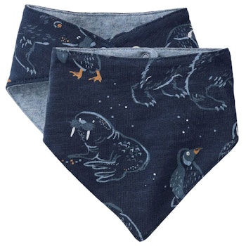 Wende Dreiecktuch Arktische Tiere dunkelblau