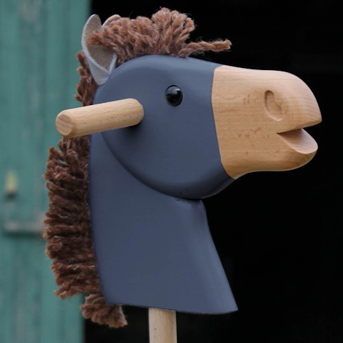 Steckenpferd Holz Esel