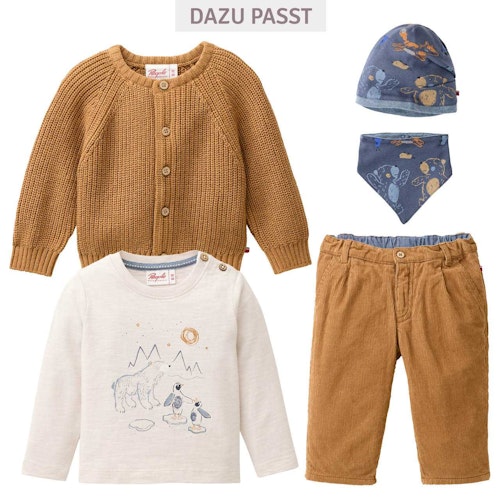 Jersey Langarmshirt Eisbär und Pinguine