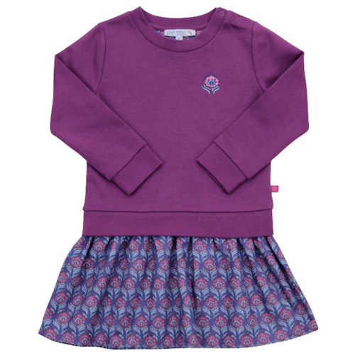 Sweatkleid mit Flanellpatch