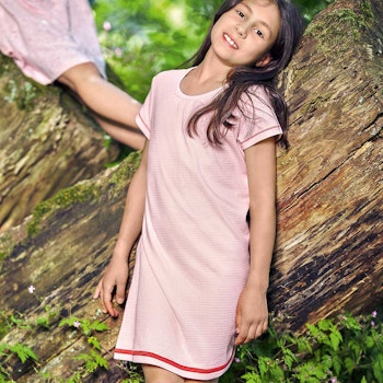 Sommerkleid Waffelstruktur dunkelblau