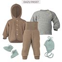 Vorschaubild Babyschuhe Wollfleece bergblau 50/56
