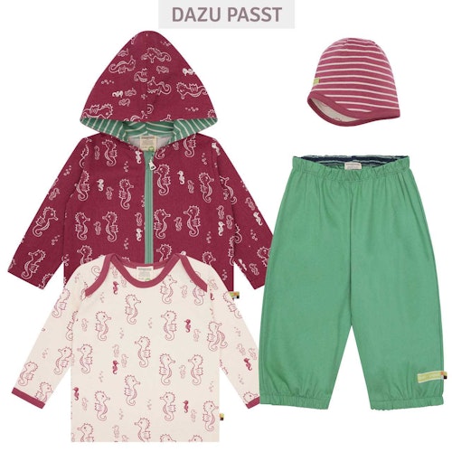 Leichtes Shirt langarm Seepferdchen