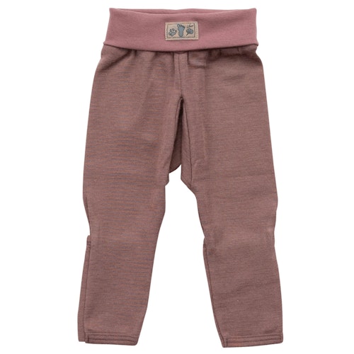 Bündchenhose Wolle Seide Beinumschlag