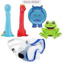 Vorschaubild 2er Set Tauchtiere aus Neopren Frosch und Nilpferd