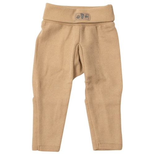 Bündchenhose Wolle Seide Beinumschlag