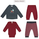 Vorschaubild Bündchen Babyhose Bären