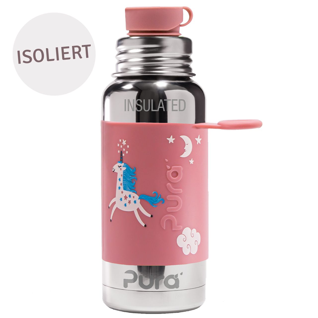 Flasche Thermosflasche Pura Kiki Edelstahl Motiv